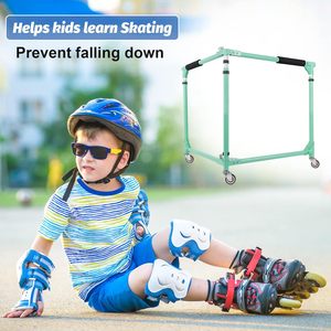 Wellshow Skater pieghevole aiuto per i bambini pattinaggio <span class=keywords><strong>a</strong></span> <span class=keywords><strong>rotelle</strong></span> <span class=keywords><strong>a</strong></span> <span class=keywords><strong>rotelle</strong></span> allenatore per bambini bambino regolabile in altezza allenamento Walker - Product Image 3