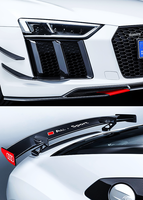 Nouveau kit carrosserie en fibre de carbone pour Audi R8 2017-2019 avec clips d'échappement à clipser pour la rénovation/amélioration