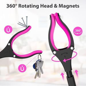 36 \ "có thể gập lại nhôm Grabber Reacher công cụ 360 ° xoay hàm nam châm Pick-up Thùng rác chọn trên - Product Image 3