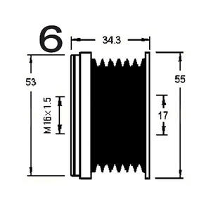 Dispositif de roue libre d'alternateur compatible avec SKODA SUPERB II 1.4 TSI Essence (KW : 92, CV : 125) de 10-2009 à 05-2015 - Product Image 3