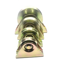 Roue de porte de cour ou de portail d'usine, rouleau en fer à rainures en U, V, Y, durable et antirouille, 2 mm, OEM