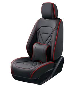 Juego Completo de Fundas de Asiento de Coche de Cuero Nappa de Lujo, Estilo Ejecutivo, Protectoras, Delanteras Universales, Accesorios Traseros para Todas las Estaciones - Product Image 3