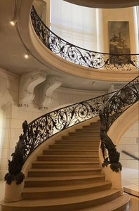 <span class=keywords><strong>Escalier</strong></span> en colimaçon en acier de qualité commerciale pour librairies, bibliothèques publiques et espaces commerciaux à plusieurs niveaux, circulation dans les espaces résidentiels - Product Image 3