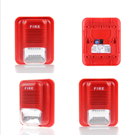 Sirène d'alarme incendie YH-109 avec lumière stroboscopique 115 dB IP55 3 tons DC24V (12V en option) Avertisseur sonore d'incendie stroboscopique