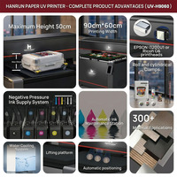 Impresora UV Industrial de Formato Grande de Alta Velocidad con 4 Cabezales Ricoh G6 de 90x60cm