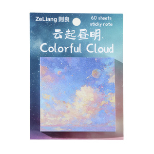 Bloc de Notas Adhesivas con Diseño de Nebulosa Cósmica y Cielo Estrellado, 60 Hojas de Notas Adhesivas para Mensajes, Adhesivos Decorativos y de Ensueño para Planificador - Product Image 5
