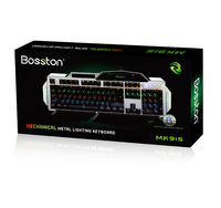 Clavier mécanique rétroéclairé super cool BOSSTON MK915 RGB 104 touches Clavier mécanique complet pour ordinateur PC