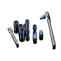 Ensemble de clés à cliquet de 12 pièces, jeu d'outils à douilles, acier chromé Cr-V, kit de réparation automobile