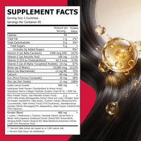 Gummies pour la croissance des cheveux très vendues avec vitamines, biotine et calcium : nourrissent les cheveux clairsemés, réduisent la chute et augmentent l'épaisseur des cheveux