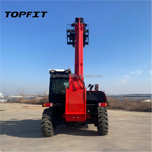 Mini Wheeled Loader with Telescopic Arm Yunnei 58KW Engine Telehandler Two Section Arms Cab Heater <b>Cooler</b> <b>AC</b> for Sale - Product Image 5