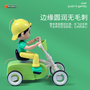 12 件装卡通四轮自行车塑料摩擦动力迷你车玩具儿童回力车 - Product Image 5