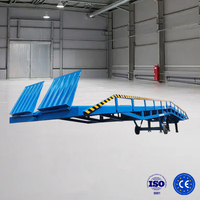 Rampe de chargement mobile hydraulique portable de 8, 10 et 12 tonnes pour conteneurs et chariots élévateurs, idéale pour les camions