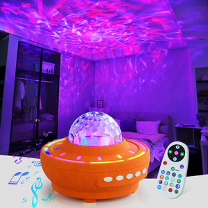 Nueva Lámpara Nocturna LED Creativa Recargable por USB 2026, Proyector de Música RGB Inalámbrico para Decoración de Sala de Estar, Hogar y Hotel - Product Image 3