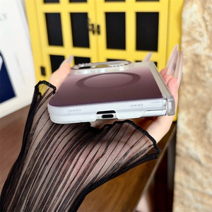 เคสโทรศัพท์แม่เหล็กไล่สีแฟชั่นสำหรับ iPhone Duo พร้อมฝาปิดป้องกันแบบเกาหลี น่ารัก ผลิตจาก TPU และ PC สำหรับ Apple iPhone Duo - Product Image 6