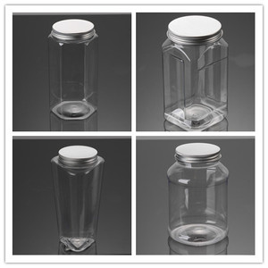 Impugnatura 1 gallone per animali domestici <span class=keywords><strong>barattoli</strong></span> di <span class=keywords><strong>plastica</strong></span> con coperchio a bocca larga a vite mezzo gallone <span class=keywords><strong>barattoli</strong></span> cosmetici quadrati <span class=keywords><strong>vuoti</strong></span> - Product Image 3