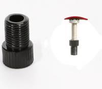 Outil de gonflage de roue de vélo OEM avec adaptateur de valve à air en cuivre, accessoires de pompe, conversion de vélo, bouchon de valve à air en alliage de vélo