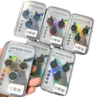 Protection d'objectif d'appareil photo individuelle en verre trempé transparent anti-rayures 9H Eagle Eye pour iPhone 13 14 15 16 17 18 Pro Max Plus