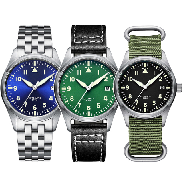 Acero Inoxidable Reloj Para De Pilotos Hombre De Avion