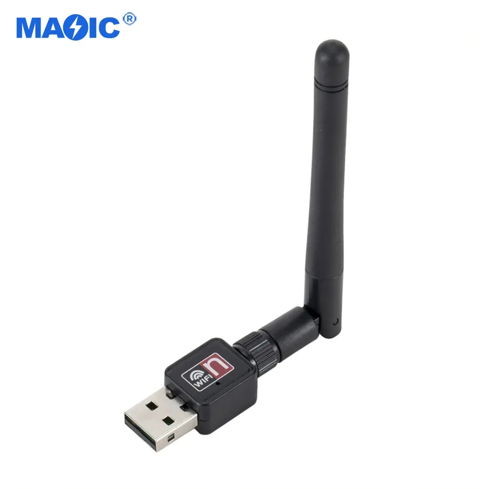 Software de hardware de ordenador 2,4G 150Mbps Mini USB WiFi receptor Wifi adaptador Dongle tarjeta de red inalámbrica para PC portátil de escritorio