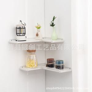 <b>Wall</b> <b>Mounted</b> Iron <b>Shelf</b> Rectangle Black Multifunction Storage Living Room <b>Wall</b> Decoration - Product Image 3