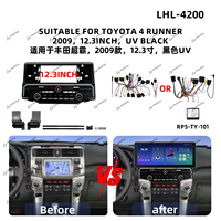 TOYOTA 4 RUNNER 2009 Araba Monitörü Araba DVD Oynatıcı Çerçevesi Fasya Paneli Android Araba Radyosu Çerçevesi için Toptan Araba Ses Sistemi Çerçevesi