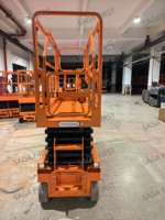 Plateforme élévatrice à ciseaux électrique portable sur roues 6m 8m, propulsion hydraulique, pieds de support pliables, durée de vie de 2 ans, élévateur aérien
