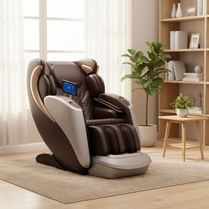 Fauteuil de massage intelligent de luxe entièrement automatique avec double moteur 4D, double rail SL, physiothérapie infrarouge, pour usage domestique - Product Image 3