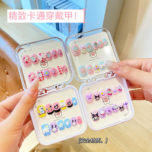 Nuevas pegatinas de uñas de dibujos animados para niños, exquisitas uñas postizas en caja, material ABS, uñas de celebridades para usar en los dedos, CE - Product Image 2