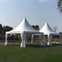 Carpa Pagoda de 5m*5m 10m*10m, Tamaño Personalizable, Carpa de Aluminio con Techo Alto, Impermeable, de PVC, para Alquiler en Festivales y Eventos al Aire Libre