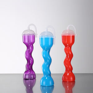 Custom logo Affordable 12oz/16oz/28oz Swirl Yard Glass Plastic Spiral Yard Cup Slush Yardas Cerveza Drink Twist Cup - Product Image 4