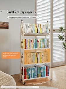 Libreria mobile di lusso <span class=keywords><strong>in</strong></span> <span class=keywords><strong>ferro</strong></span> per angolo camera da letto, piccola libreria per bambini con spazio per libri illustrati - Product Image 5