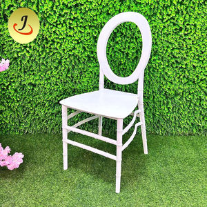 เก้าอี้โรงแรมพลาสติกแบบวางซ้อนกันได้เก้าอี้พลาสติกสีขาวสำหรับงานแต่งงานงานกลางแจ้ง - Product Image 1