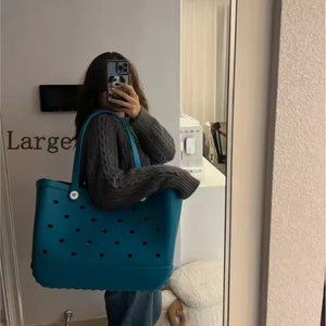 Bolsa de Playa Impermeable para Mujer, Bolsa de Mano Resistente a la Arena con Cierre <span class=keywords><strong>y</strong></span> Bolsillos, Bolsa de Hombro para Piscina - Product Image 3