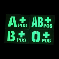 Patch Réfléchissant Personnalisé en Gros pour Groupe Sanguin IR A B O – Identification Nocturne