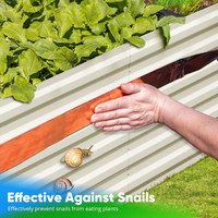 Bac à plantes surélevé galvanisé 8x4x2 pieds de haut, en métal, pour jardin extérieur, sans fond, pour légumes avec 2 cages à tomates