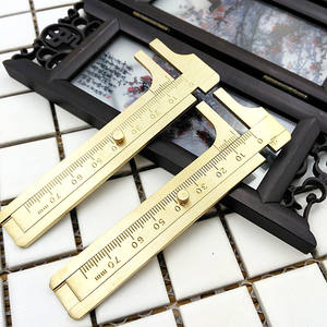 Digitale Schuifmaat Meetinstrument Paquimetro Pocket 80Mm Mini Messing Sliding <span class=keywords><strong>Vernier</strong></span> Calip Micrometer Meten Maken Kit - Product Image 3