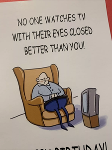 Haute qualité 5*7 pouces carte de voeux drôle anniversaire vieil homme Illustration vierge pour mari papa oncle décalage pour la Saint-Valentin - Product Image 2