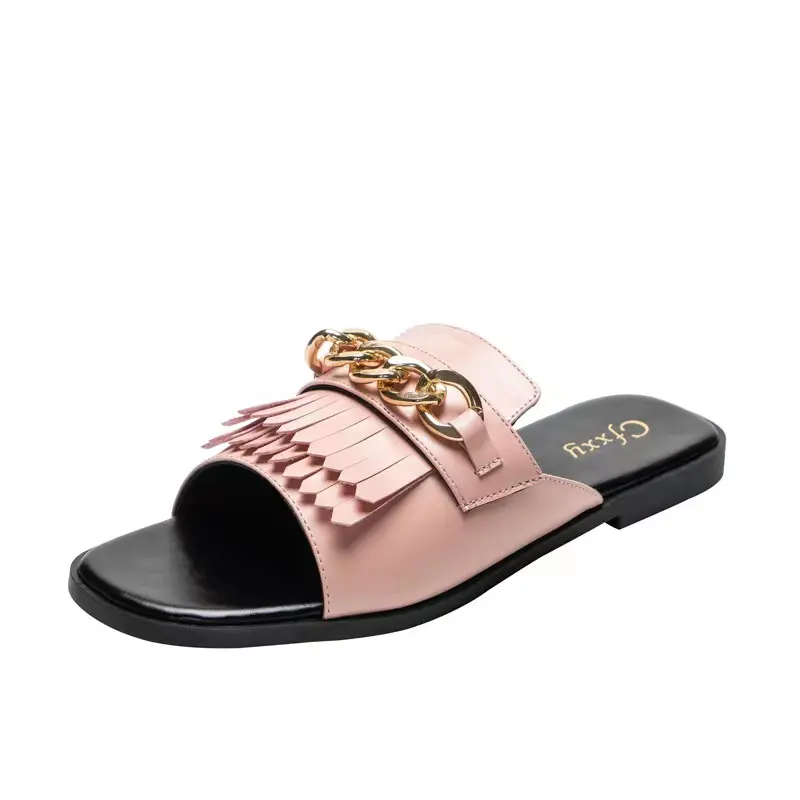 Designer Famous Brands Summer Shoe Woman Sandal Heel Women Shoes Leather Flat Jelly Womens Sandals