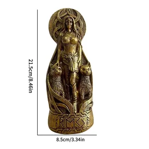 Figurines personnalisées, statue de la déesse nordique Freya, figurines en résine, sculpture d'autel Pegan, <span class=keywords><strong>dieu</strong></span> <span class=keywords><strong>viking</strong></span>, décoration de la maison, cadeaux - Product Image 6