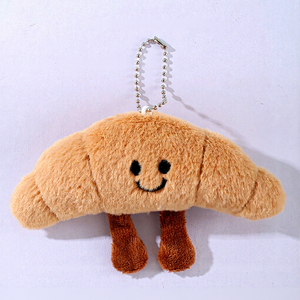 <span class=keywords><strong>Porte</strong></span>-clés décoratif en peluche moelleuse, design mini croissant mignon et premium, style <span class=keywords><strong>Kawaii</strong></span> - Product Image 5