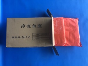 เนื้อปลาสแนปเปอร์แช่แข็ง X8523 ซูริมิ FA/SA บล็อก ริบบอนฟิช ซูริมิ ผู้ผลิตจากโรงงาน ซูริมิปลาทะเล 20 กก. - Product Image 2