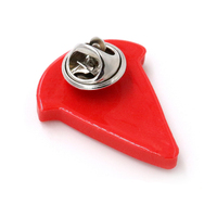 Insigne d'épinglette en PVC 3d personnalisé de nom de matériau en plastique PVC personnalisé par fabricant professionnel
