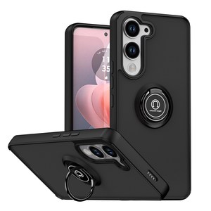 Luxury Design Kickstand Matte Magnetic TPU Phone Case for <strong>VIVO</strong> Y29S 5G Ring Holder Back Cover Retail <strong>Packaging</strong> Included - Product Image 1