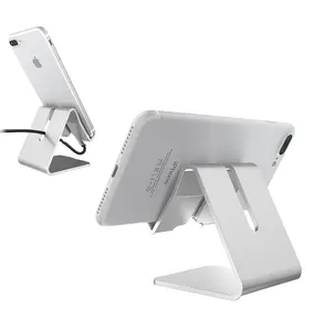Suporte universal de alumínio para celular, suporte dobrável para celular e laptop