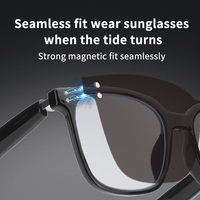 Gafas Inteligentes Multifuncionales de Moda al por Mayor con Lentes Magnéticas de Succión, Gafas de Sol Anti-luz Azul con Altavoz