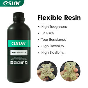 Résine flexible <span class=keywords><strong>ESUN</strong></span> de type <span class=keywords><strong>TPU</strong></span> avec impression 3D haute résolution pour imprimante 3D LCD à polymérisation UV photonique 500g et 1000g - Product Image 6