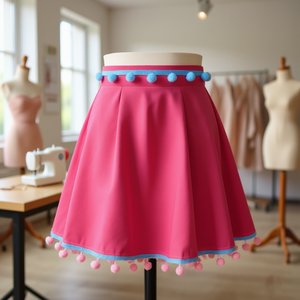 Passamaneria Ilan Pom Pom Larga 2 Cm, 20 Iarde per Decorazioni Orlo Gonna - Product Image 2