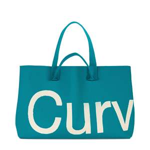 Customize Curves Cartoon Knitted Polyester Tote Bag Premium Reusable Shopping Carrier Large Capacity Travel Shoulder <b>Handbag</b> - Product Image 3