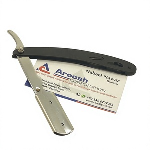 Professional Manual Barber Razor Custom Logo Sustainable Steel <b>Shave</b> Razor for Face Body and Underarm Wholesale - Product Image 1