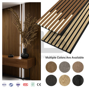 Pannelli Acustici Moderni per Hotel, Verdi, in Fibra di Poliestere, con Striscia LED Integrata, Effetto <span class=keywords><strong>Legno</strong></span> 3D, Fonoassorbenti, per Interni - Product Image 6